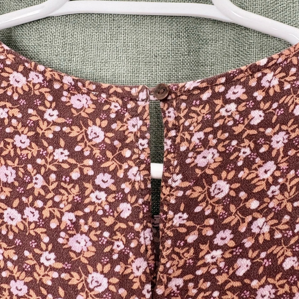 Aerie Garden Party Floral Relic Midi Tiered Dress size M - Picture 7 of 9